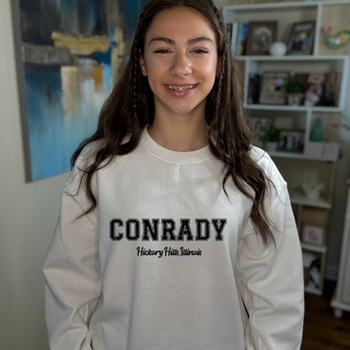 Conrady Hickory HIlls in Bold Black Sweatshirt