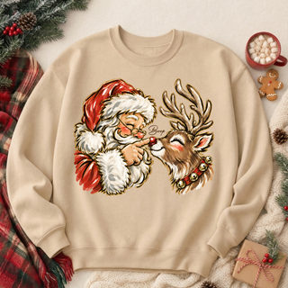 Santa Claus Boop Graphic Crew Sweatshirt