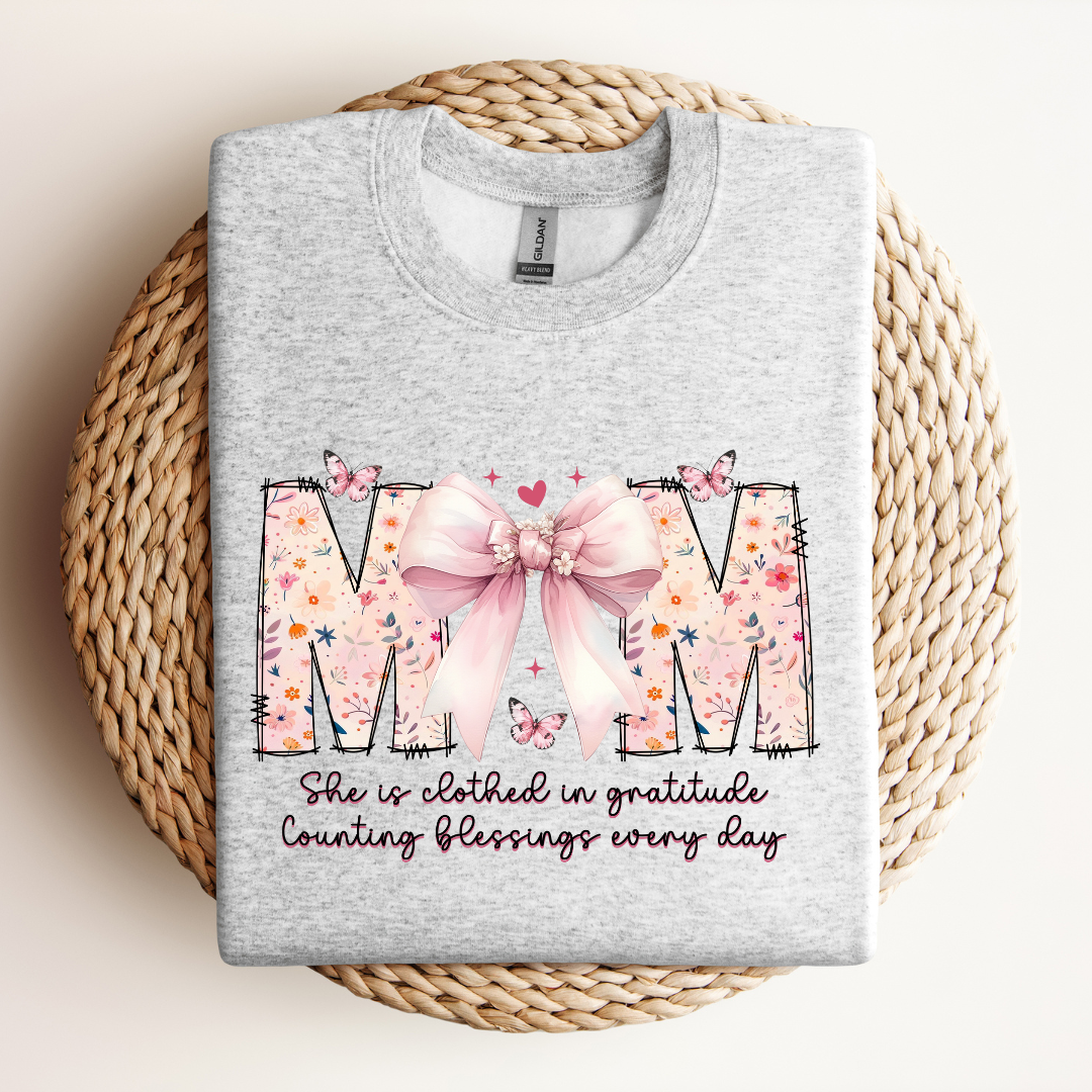 Mom Bow| Sweatshirt & Tee MadreForte LLC