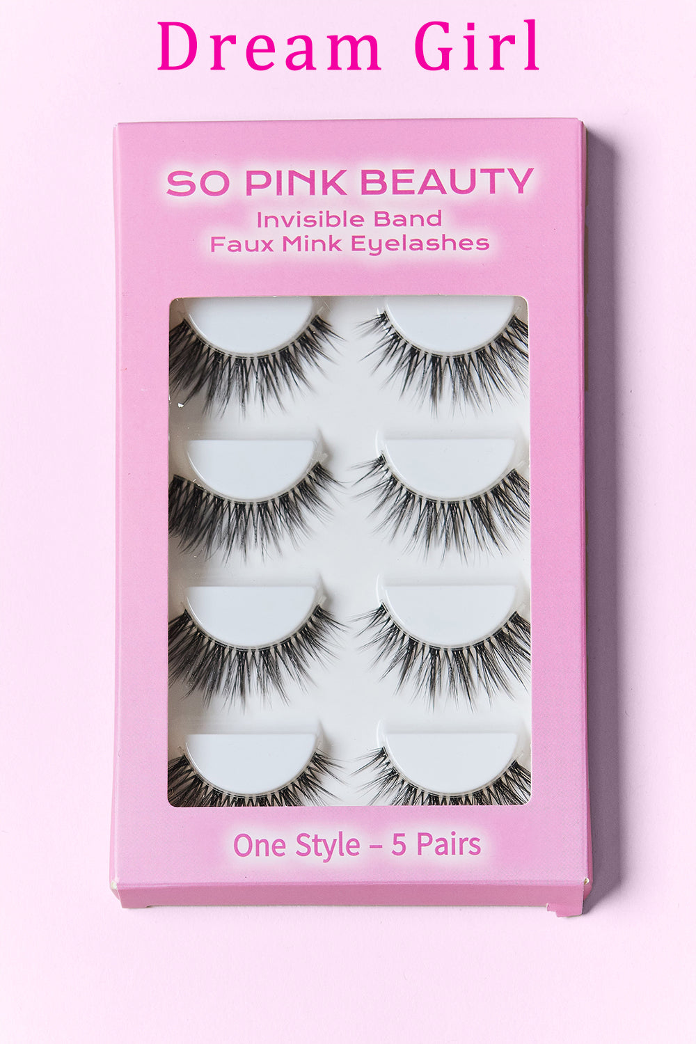 SO PINK BEAUTY Faux Mink Eyelashes 5 Pairs MadreForte LLC