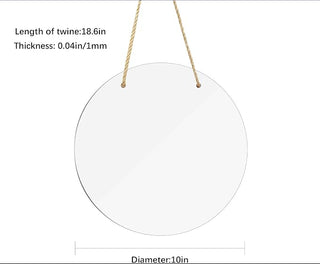 10 inch metal circle Door Sign