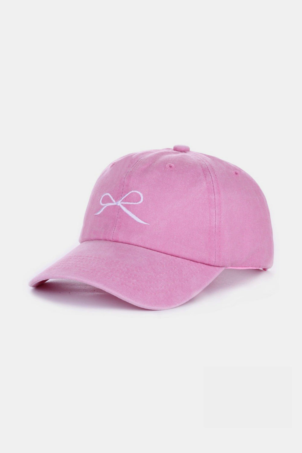 Zenana Bow Embroidered Washed Cotton Caps MadreForte LLC