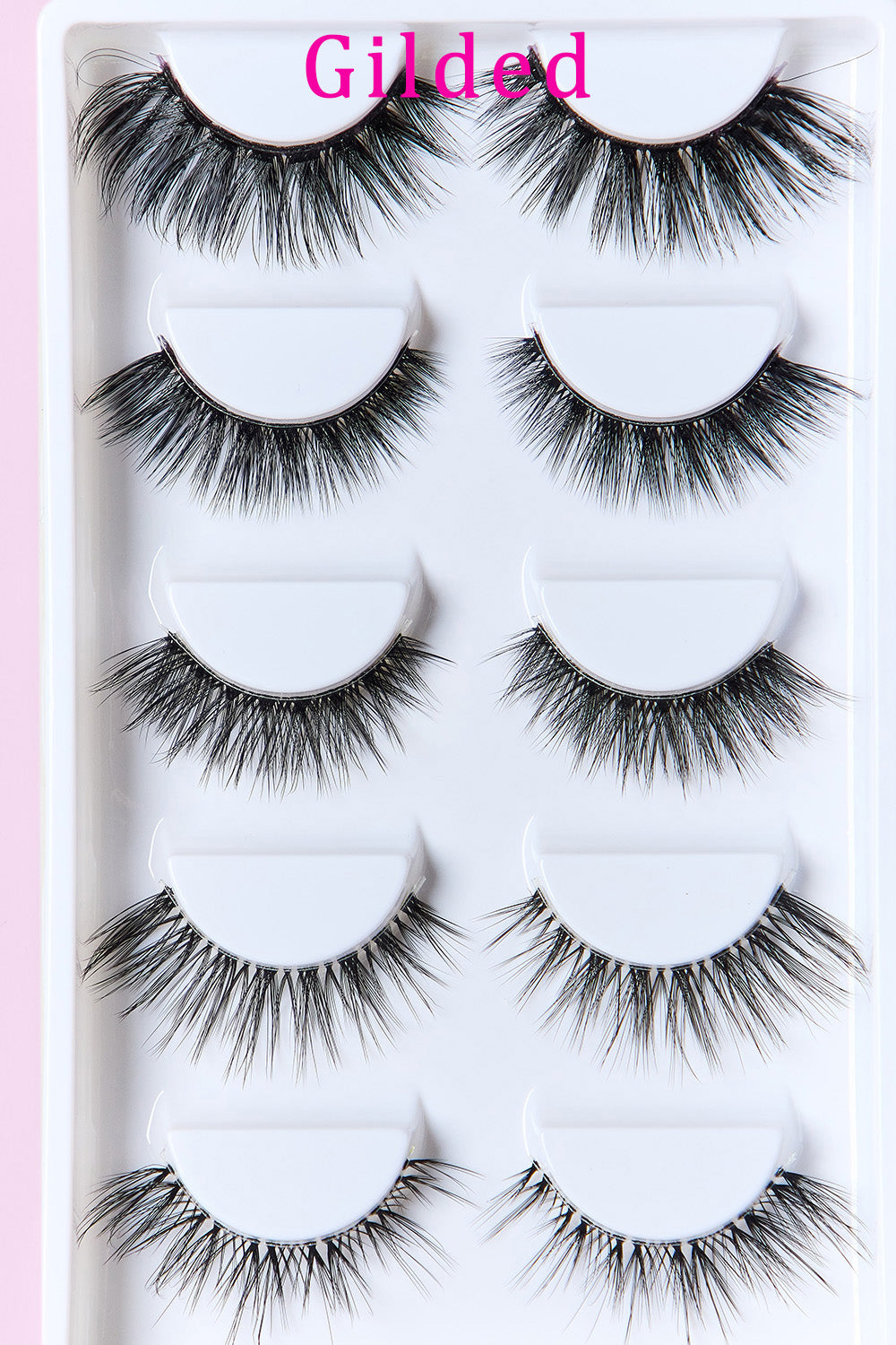 SO PINK BEAUTY Faux Mink Eyelashes Variety Pack 5 Pairs MadreForte LLC