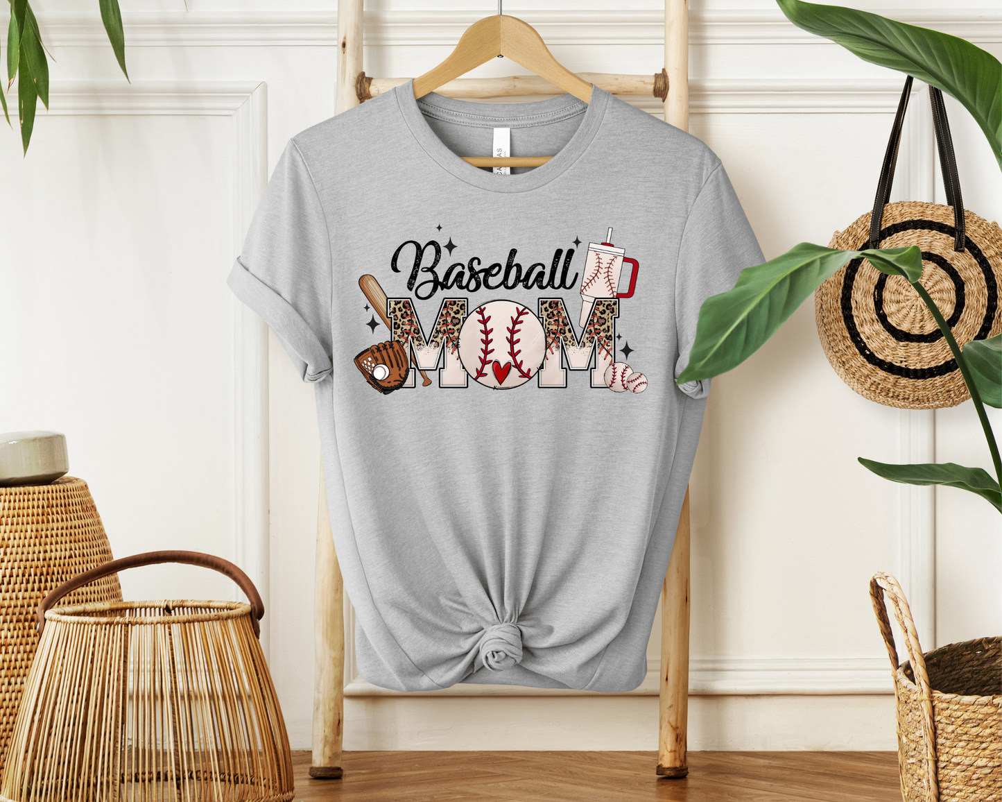 Leopard Baseball Mom | Sweatshirt or T-Shirt MadreForte LLC