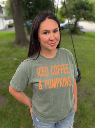 Iced Coffee & Pumpkins Tee