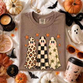 Halloween Ghost Trio Graphic Tee