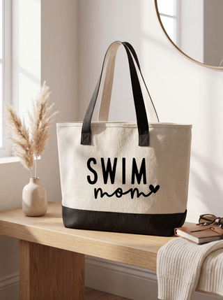 Sports Mom Canvas Tote Bag