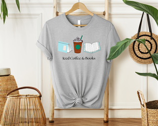 Iced Coffee & Books | Sweatshirt or Tshirt