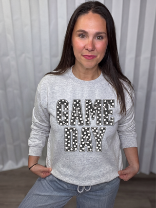 Polka Dot Game Day Sweatshirt