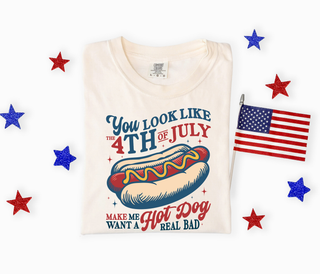 4th of July Hotdog Tee