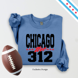 Chicago Bold Black-Red Sweatshirt