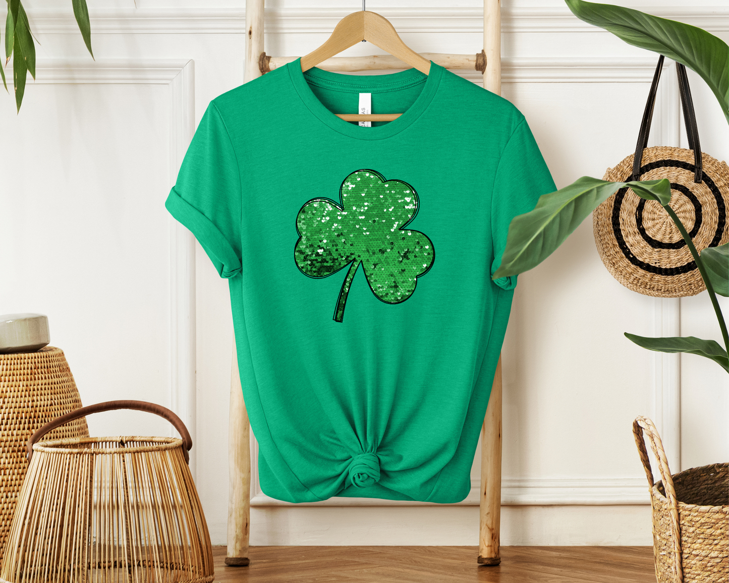 Faux Glitter Clover | Sweatshirt or T-shirt MadreForte LLC