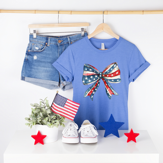 4th of July Bow Tee