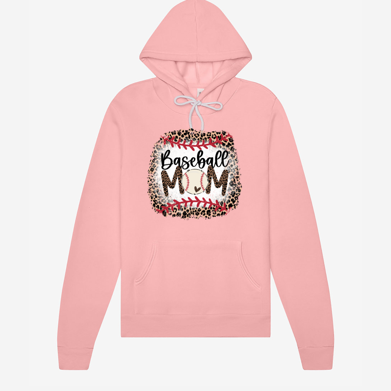 Leopard Baseball Mom- Hoodie MadreForte LLC