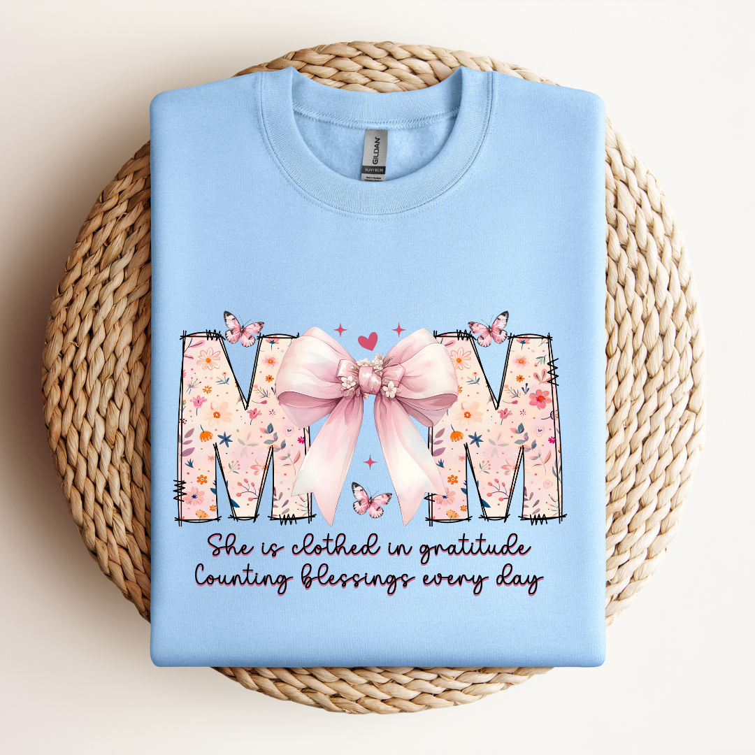 Mom Bow| Sweatshirt & Tee MadreForte LLC