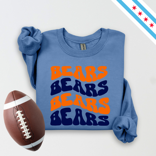 The Wavy Bears Graphic Crewneck Sweatshirt
