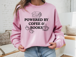 Powered By Books and Coffee Sweatshirt