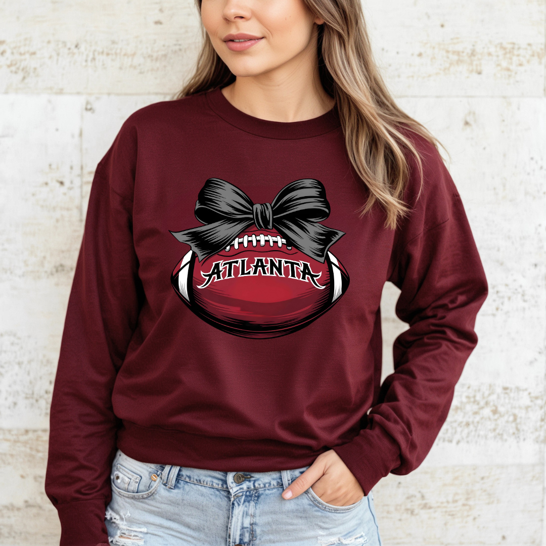 Atlanta Football Bow Sweatshirt