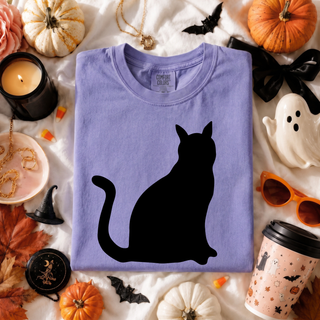 Black Cat Halloween Graphic Tee
