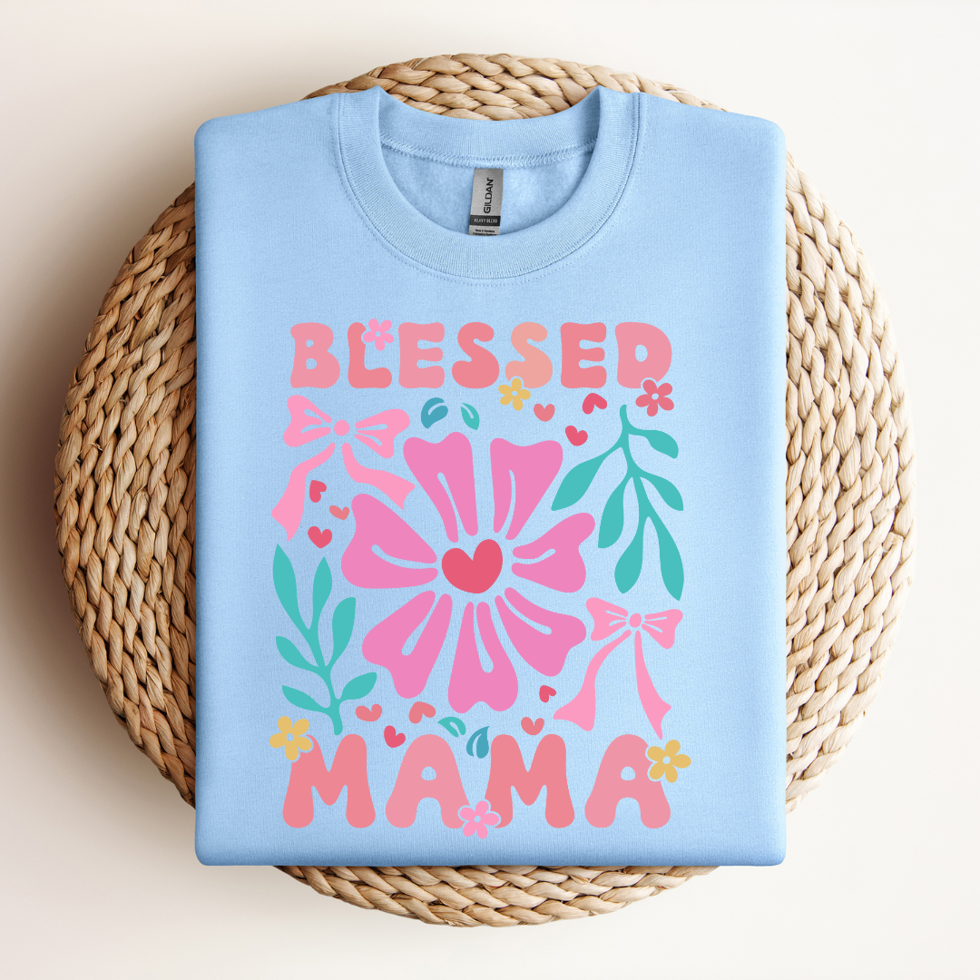 Floral Blessed Mom | Sweatshirt MadreForte LLC