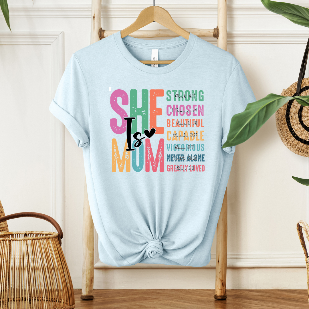 She is Mom| Sweatshirt or T-Shirt MadreForte LLC