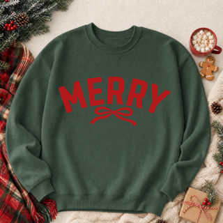Merry Graphic Crew Sweatshirt