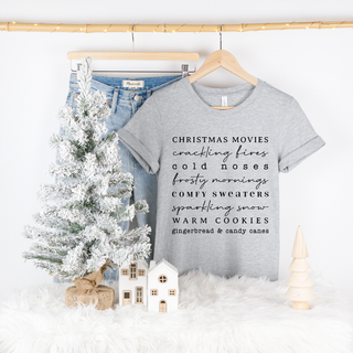 Christmas Words Graphic Tee