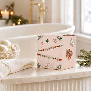 Christmas Garland Bath Bomb – Friendship Bracelet Design
