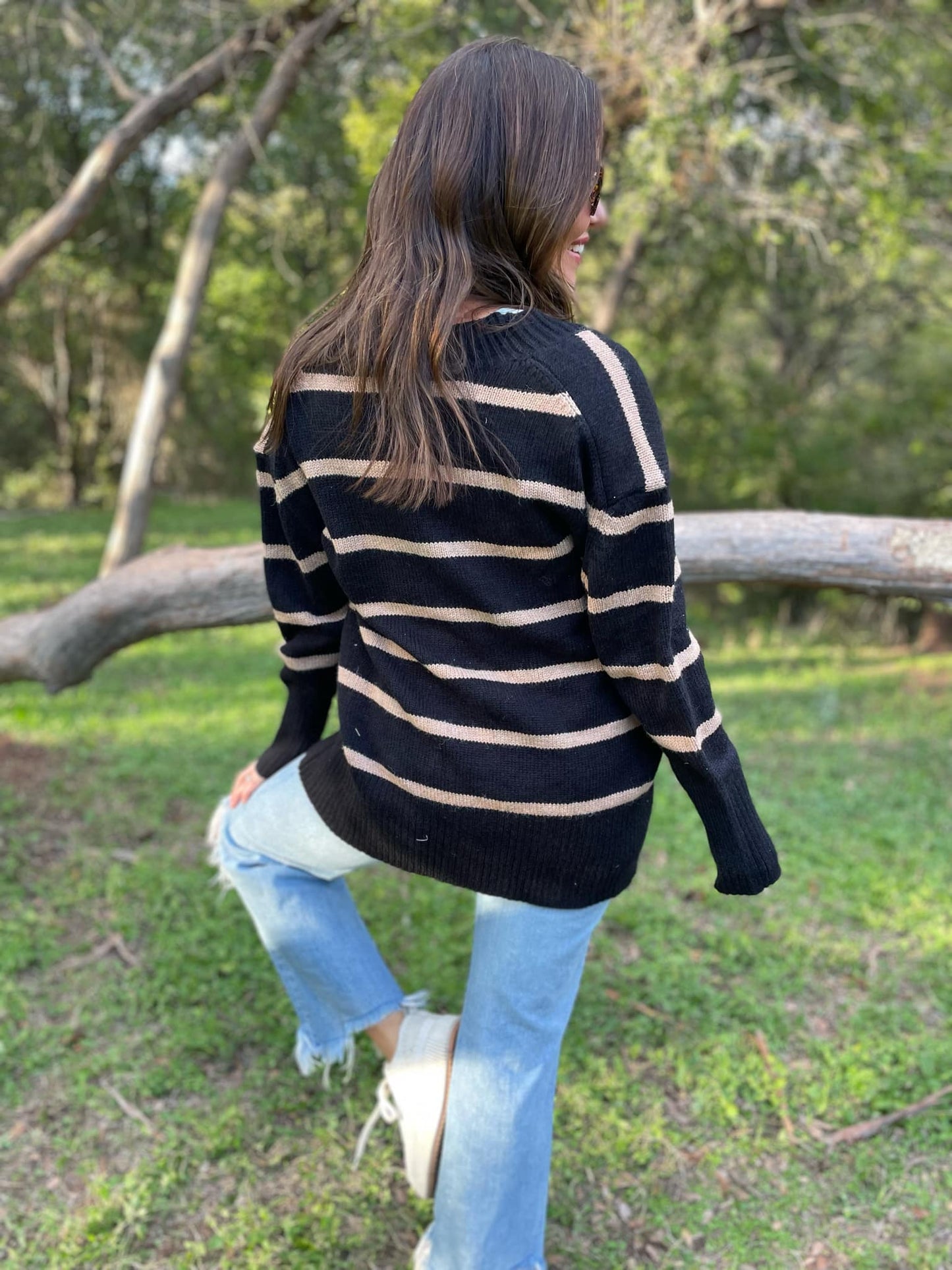 PREORDER: Brooks Striped Cardigan MadreForte LLC