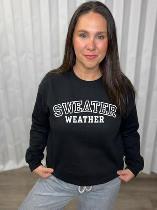 Sweater Weather crew neck sweatshirt