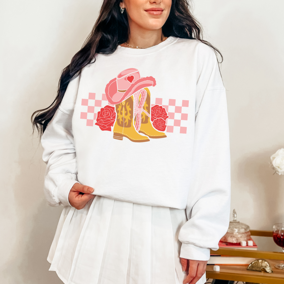 Rodeo Sweetheart Graphic Sweatshirt MadreForte LLC