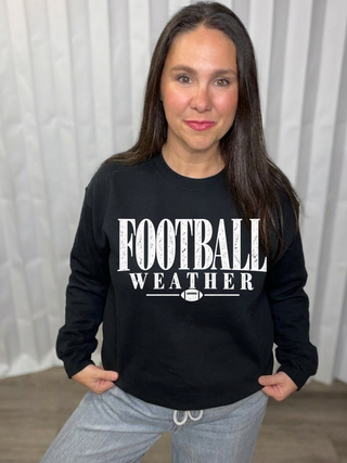 Football Weather crew neck sweatshirt
