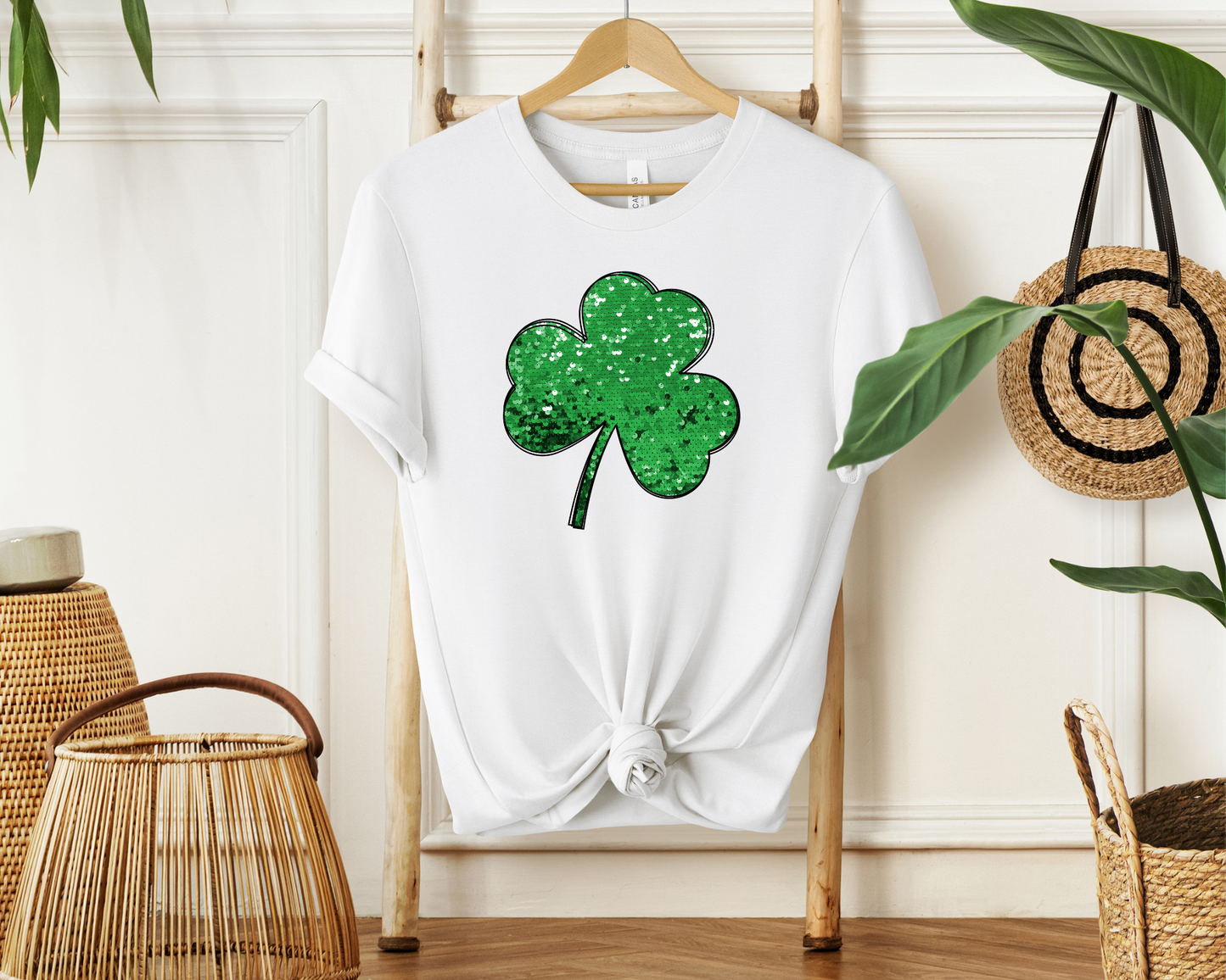 Faux Glitter Clover | Sweatshirt or T-shirt MadreForte LLC