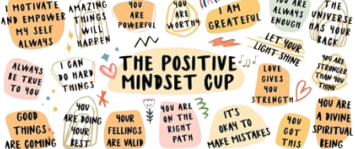 Positive Mindset | Sipper Glass, 16oz MadreForte LLC