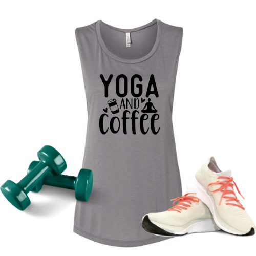 Yoga & Coffee| Bella Muscle Tank MadreForte LLC