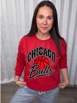 Bulls Graphic Crew Sweatshirt