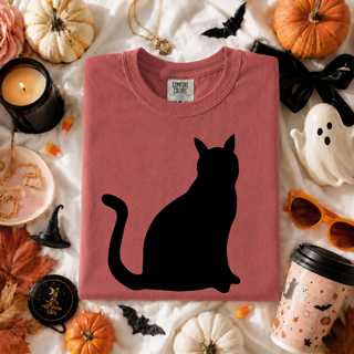 Black Cat Halloween Graphic Tee