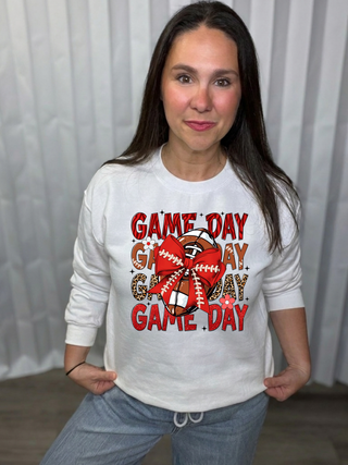 Game Day Bow Sweatshirt