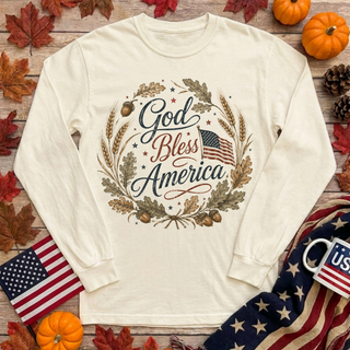 Fall God Bless America Sleeve