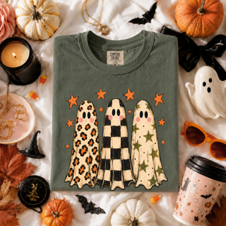 Halloween Ghost Trio Graphic Tee