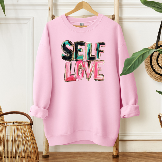 Self Love Air Brush Look Sweatshirt