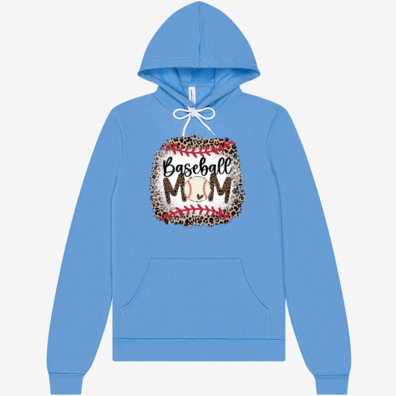 Leopard Baseball Mom- Hoodie MadreForte LLC