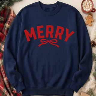 Merry Graphic Crew Sweatshirt