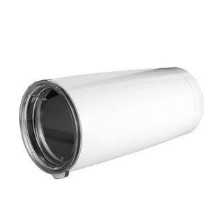 White 18.5 oz. (547 mL) tumbler Stainless steel