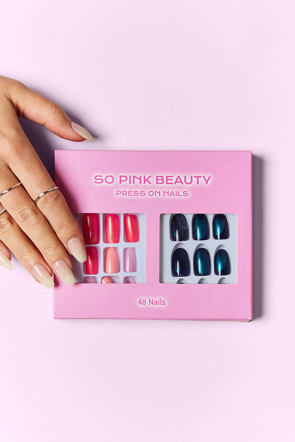 SO PINK BEAUTY Press On Nails 2 Packs MadreForte LLC