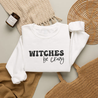Witches Be Crazy Embroidered Sweatshirt