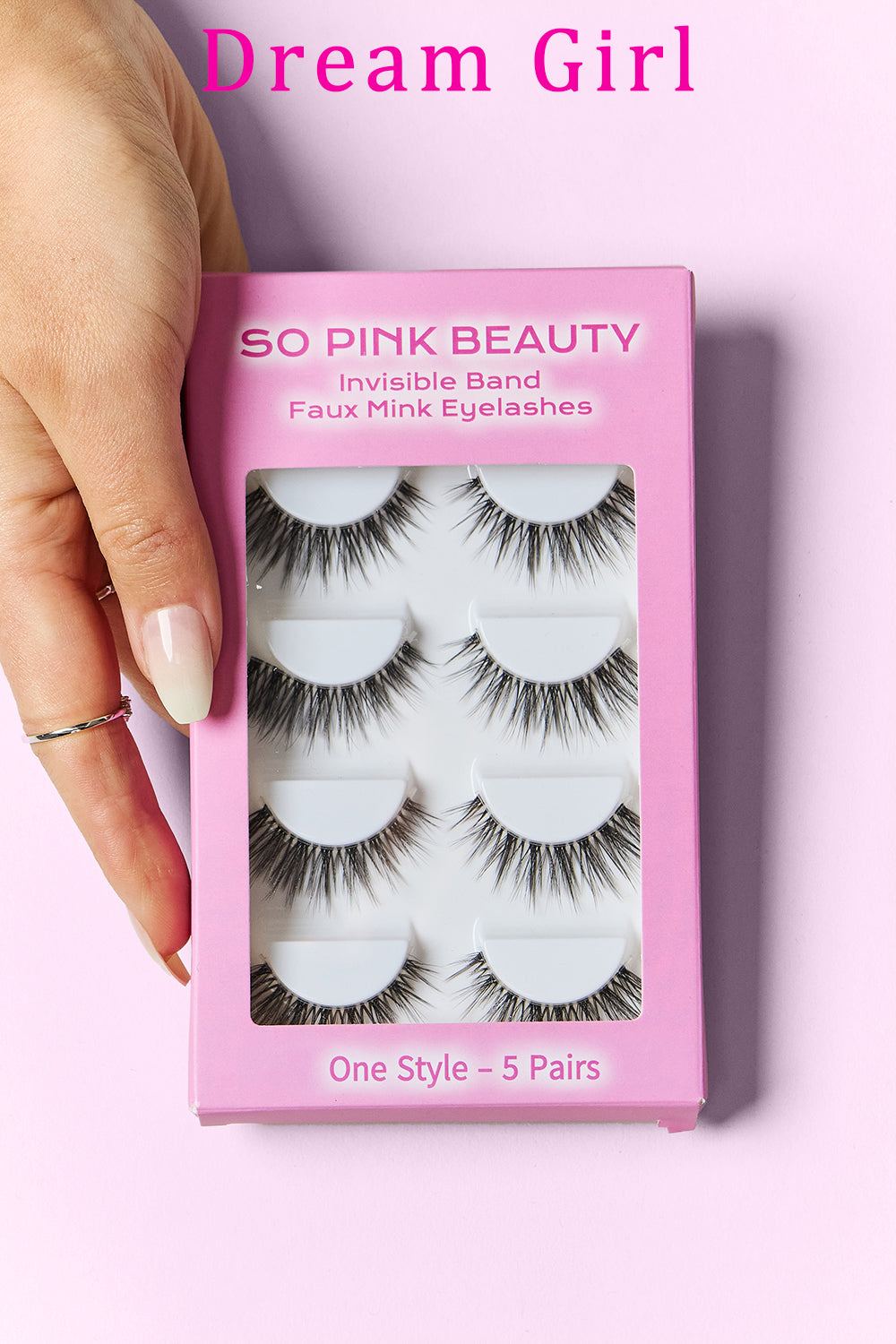 SO PINK BEAUTY Faux Mink Eyelashes 5 Pairs MadreForte LLC