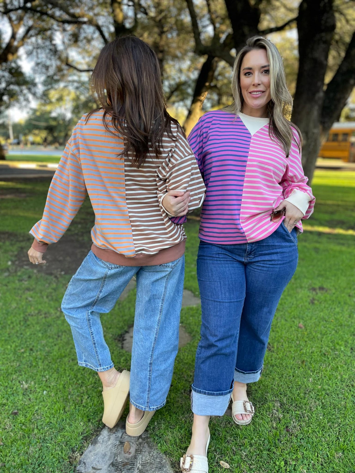 PREORDER: Step By Step Stripe Sweatshirt in Four Colors MadreForte LLC