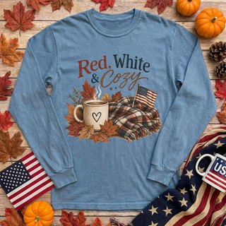 Red White and Cozy Long Sleeve