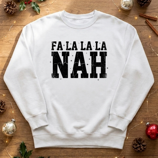 Fa La La La Nah Graphic Crew Sweatshirt